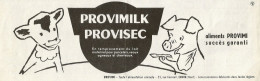 PROVIMI Alimentazione Per Suini - Pubblicità 1961 - Advertising - Advertising