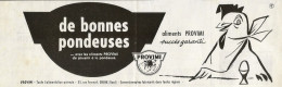 Alimentazione Per Pulcini PROVIMI - Pubblicità 1961 - Advertising - Publicidad