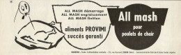 Alimentazione Per Pulcini PROVIMI - Pubblicità 1960 - Advertising - Advertising