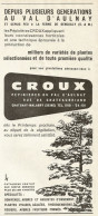 CROUX Vivai - Pubblicità 1962 - Advertising - Publicidad