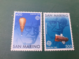 TIMBRES  SAINT-MARIN  ANNEE  1983    N  1074  /  1075        NEUFS  LUXE** - Nuevos