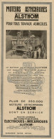 Moteurs Asynchrones ALS-THOM Pour Travaux Agricoles - Pubblicità 1929 - Advertising