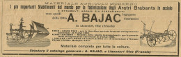 Aratri Brabants - Ditta A. BAJAC - Pubblicità 1914 - Advertising - Advertising