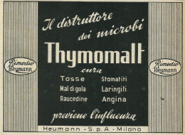 Il Distruttore Di Microbi Thymomalt - Pubblicità 1953 - Advertising - Advertising