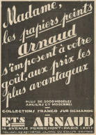 Ets. ARNAUD - Collections Franco Sur Demande - Pubblicità 1929 - Advert. - Publicités