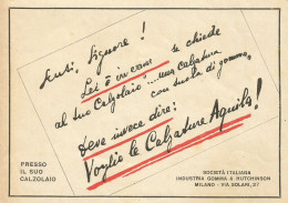 Voglio Le Calzature Aquila! - Pubblicità 1931 - Advertising - Publicités