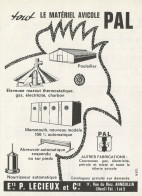 Materiale Avicolo PAL - Annceullin - Pubblicità 1961 - Advertising - Publicités