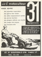 Motocoltivatore Comiot-Gravely - Pubblicità 1961 - Advertising - Advertising