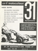 Motocoltivatore Comiot-Gravely - Pubblicità 1962 - Advertising - Publicités