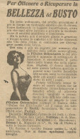 Pilules Orientales Per La Bellezza Del Busto - Pubblicità 1924 - Advertis. - Publicités