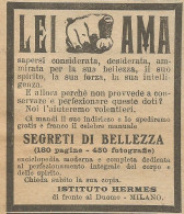 Segreti Di Bellezza - Istituto Hermes - Pubblicità 1924 - Advertising - Reclame