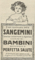 Acqua SANGEMINI - Pubblicità 1924 - Advertising - Reclame