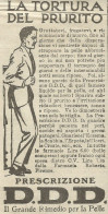 D.D.D. Il Grande Rimedio Per La Pelle - Pubblicità 1924 - Advertising - Publicités