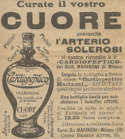 Cardiopeptico Curate Il Vostro Cuore - Pubblicità 1924 - Advertising - Reclame