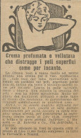 Crema Vellutata Depilatoria Veet - Pubblicità 1924 - Advertising - Publicités