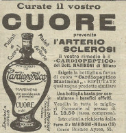 Cardiopeptico Curate Il Vostro Cuore - Pubblicità 1924 - Advertising - Publicités