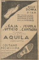 Calzature Aquila Con Le Suole In Gomma - Pubblicità 1924 - Advertising - Reclame