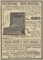 Pathèfono Novo-Musical - Pubblicità 1924 - Advertising - Publicités