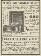 Pathèfono Novo-Musical - Pubblicità 1924 - Advertising - Publicités