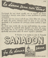 Sanadon - Pubblicità 1947 - Advertising - Advertising