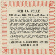 Crema Per La Pelle DIADERMINA - Pubblicità 1949 - Advertising - Advertising