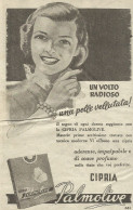 Cipria Palmolive - Una Pelle Vellutata - Pubblicità 1949 - Advertising - Publicités