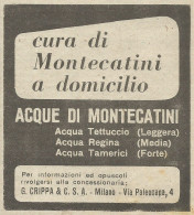 Acque Di Montecatini - Pubblicità 1949 - Advertising - Reclame