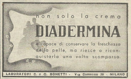 Crema Diadermina - Pubblicità 1948 - Advertising - Publicités