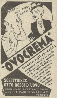 OVOCREMA - Pubblicità 1941 - Advertising - Advertising