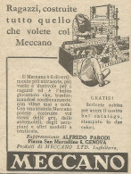 Ragazzi Costruite Con MECCANO - Pubblicità 1932 - Advertising - Reclame