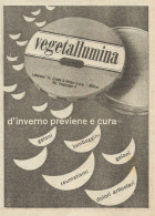 Vegetallumina - D'inverno Previene E Cura - Pubblicità 1949 - Advertising - Reclame