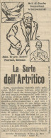 Dèpuratif Richelet Contro Reumatismi - Pubblicità 1928 - Advertising - Publicités