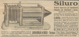 Apparecchio Fotografico Per Ingrandimenti SILURO - Pubblicità 1926 - Adv. - Advertising