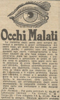 Collirio IRIDAL - Pubblicità 1926 - Advertising - Advertising