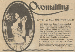 Ovomaltina - L'utile E Il Dilettevole - Pubblicità 1926 - Advertising - Advertising