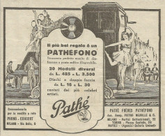 Pathèfono Pathè Frères - 20 Modelli - Pubblicità 1926 - Advertising - Publicités