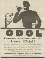 ODOL Pensate Ai Vostri Denti - Pubblicità 1924 - Advertising - Advertising