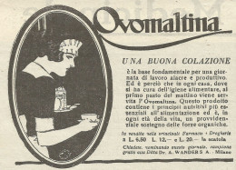 Ovomaltina - Una Buona Colazione - Pubblicità 1925 - Advertising - Advertising