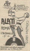 Dischi E Fonografi Alati - Roma - Pubblicità 1924 - Advertising - Advertising