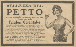 Bellezza Del Petto Con Pilules Orientales - Pubblicità 1925 - Advertising - Advertising