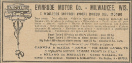 Evinrude Motor Per Fuori Bordo - Pubblicità 1924 - Advertising - Reclame