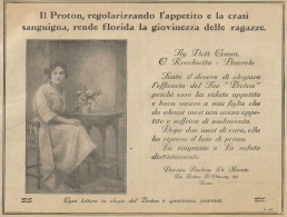 PROTON - Sig.ra Paolina Di Marzio - Roma - Pubblicità 1928 - Advertising - Reclame