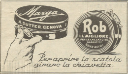 Crema Per Calzature Marga - A. Sutter - Pubblicità 1928 - Advertising - Publicités