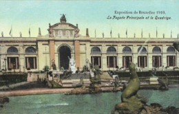 EXPOSITION De BRUXELLES 1910 : La Façade Principale Et Le Quadrige. Carte Impeccable. - Expositions Universelles