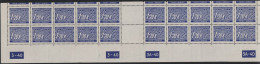 084/ Pof. DL 10, Cut Horizontal Interarchs Strip, Plate Numbers 3-3A-40 - Unused Stamps