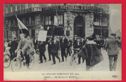 75 - PARIS +++ Le Conflit Européen En 1914 +++ Un Cortège De Mobilisés +++ - Other & Unclassified