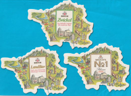 Brauerei Bruch GmbH Saarbrücken 6 Verschiedene Ungebraucht  ( Lot 4 ) - Beer Mats