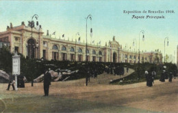 EXPOSITION De BRUXELLES 1910 : Façade Principale. Carte Impeccable. - Wereldtentoonstellingen