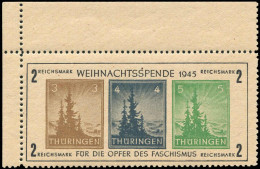 SBZ - Thüringen, 1945, Bl. 1 T A (I), Postfrisch - Altri & Non Classificati