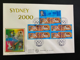 Enveloppe 1er Jour GF Soie "Sydney 2000 - Jeux Olympiques" - 09/09/2000 - BF31A - 3340/3341 - 2000-2009
